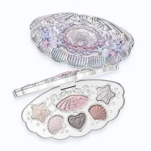 Flower Knows Shell Pearl Six-Color Eyeshadow Matte and Fine Shimmer Everyday Versatile Smooth Fit (C01)