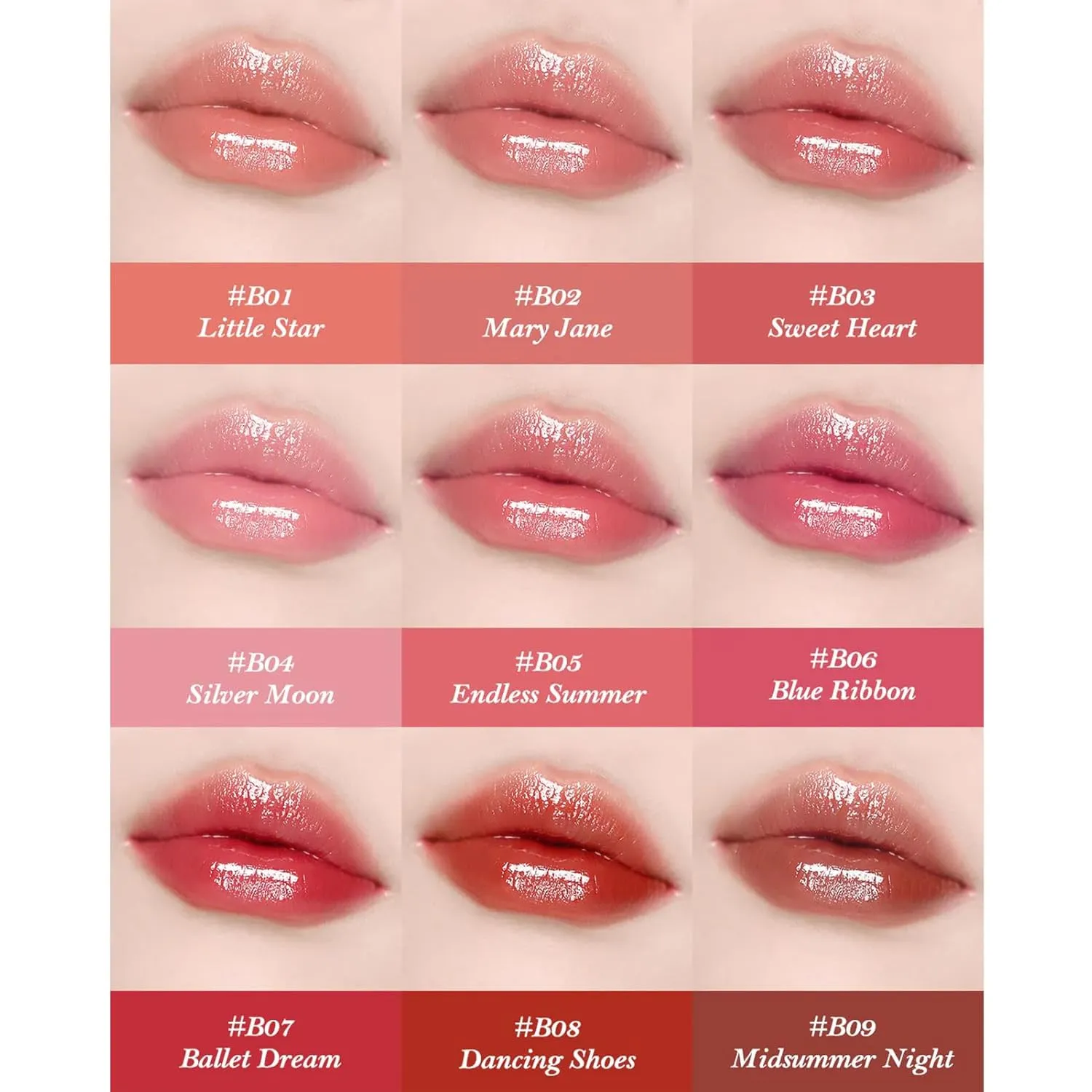 Flower Knows Swan Ballet Shine Lipstick,Hydrating Solid Lip Gloss,Moisturizing Pink Tinted Lip Balm-Long Lasting Lip Gloss in Balm for Girls&Women,Vegan & Cruelty-Free(B04 Silver Moon)