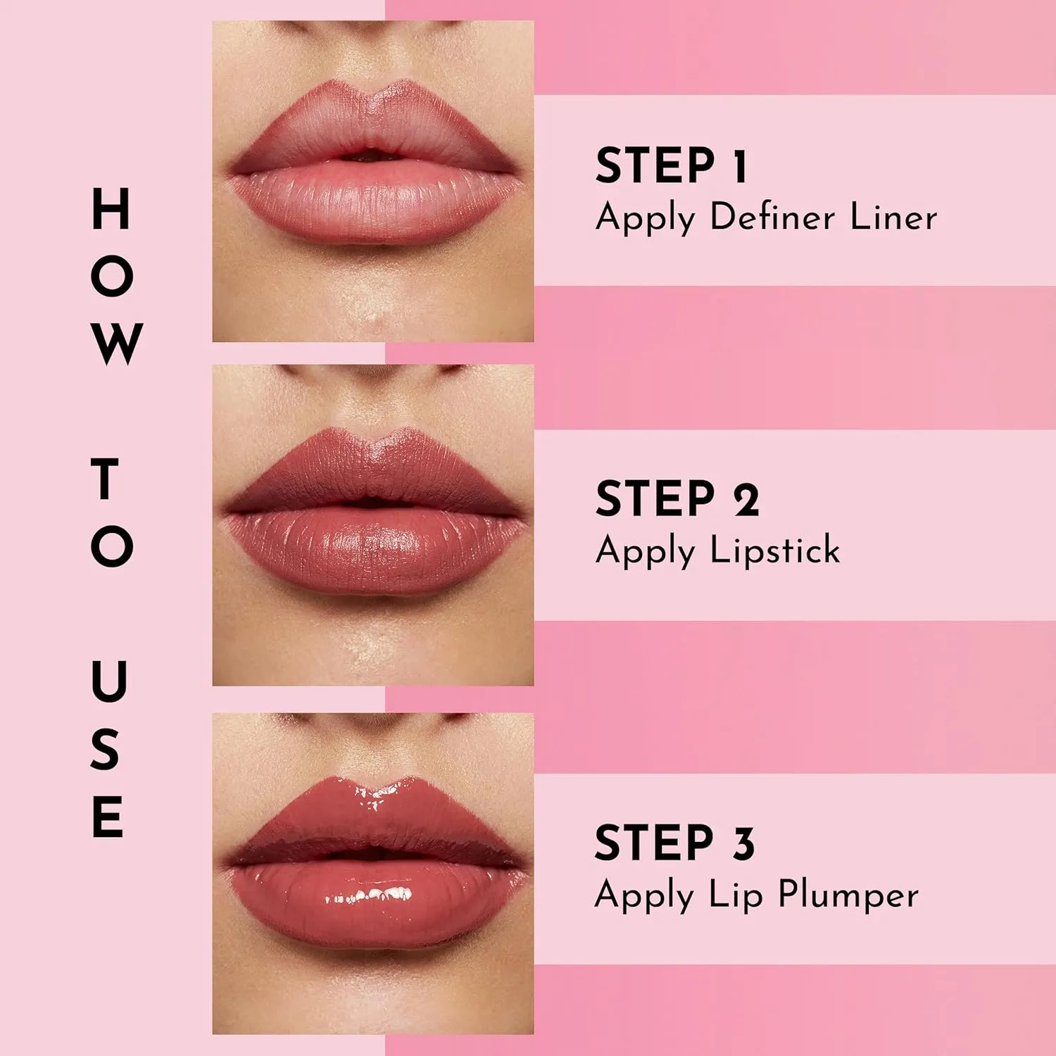 Forget the Filler Lip-Plumping Line-Smoothing Satin Cream Lipstick, Femme, Pink, 0.1 Ounce