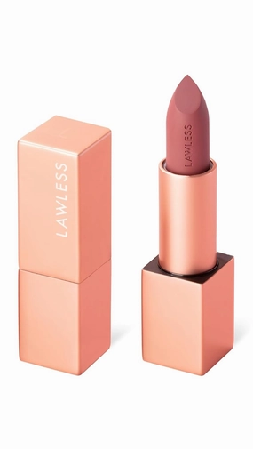 Forget the Filler Lip-Plumping Line-Smoothing Satin Cream Lipstick, Minx, Pink, 0.1 Ounce