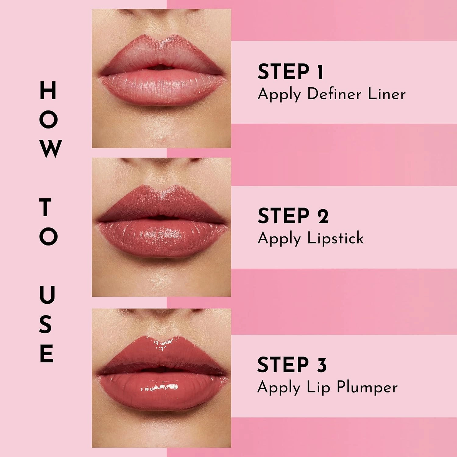 Forget the Filler Lip-Plumping Line-Smoothing Satin Cream Lipstick, Tropic, Pink, 0.1 Ounce