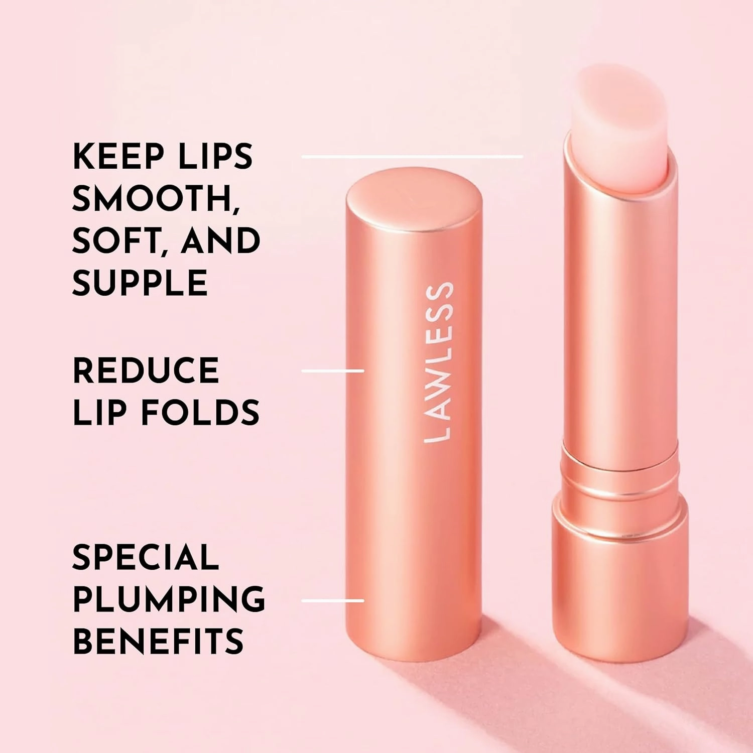 Forget the Filler Lip Plumping Line Smoothing Tinted Balm, Pink Marshmallow, 0.09 Ounce