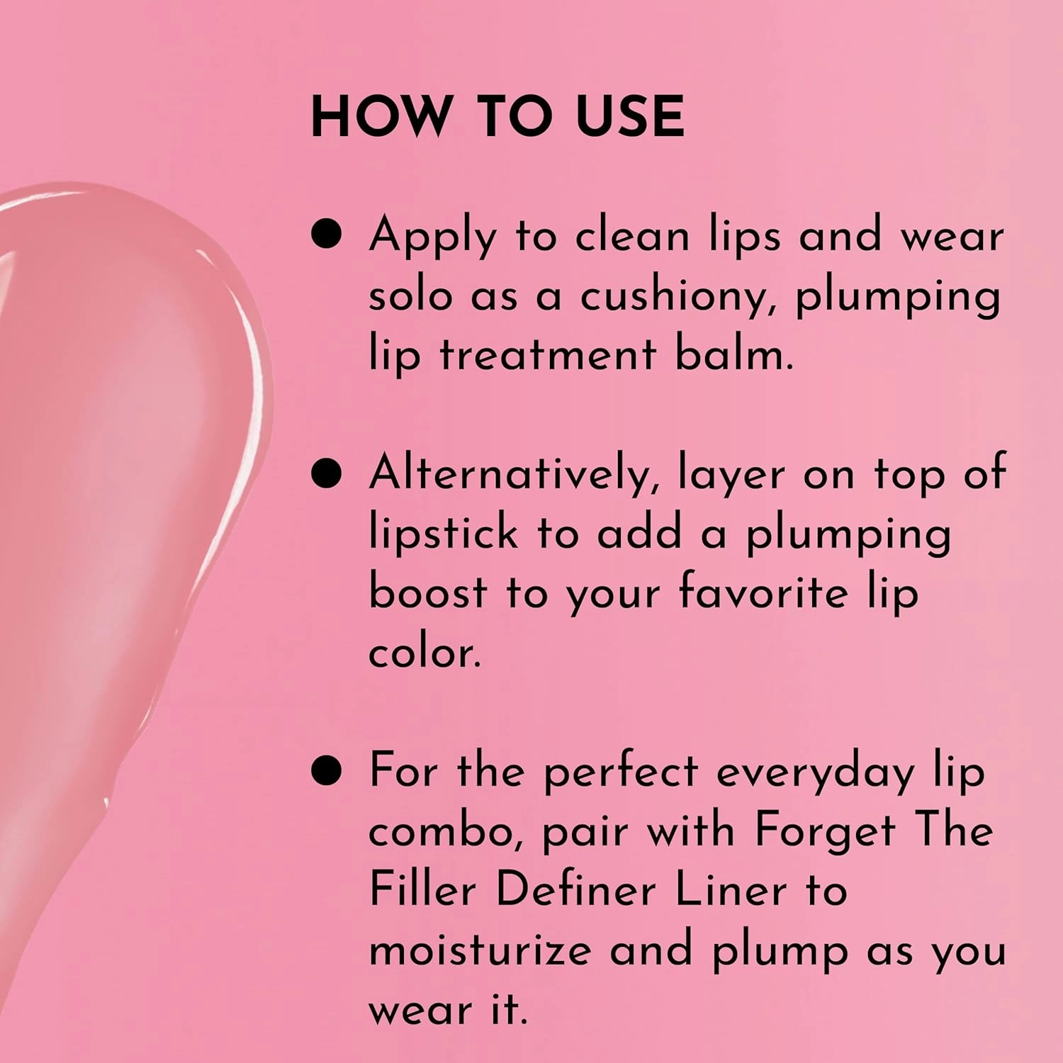 Forget the Filler Lip Plumping Line Smoothing Tinted Balm, Pink Marshmallow, 0.09 Ounce