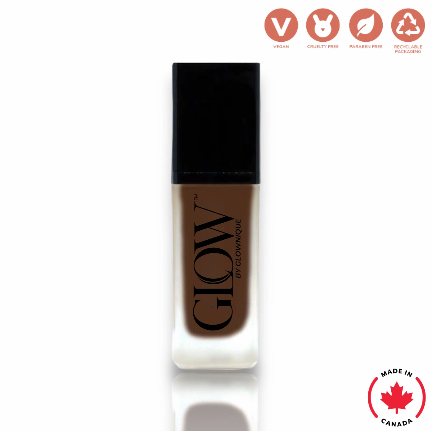 Foundation with SPF - Velvet Espresso (30ml) | GLOWNIQUE