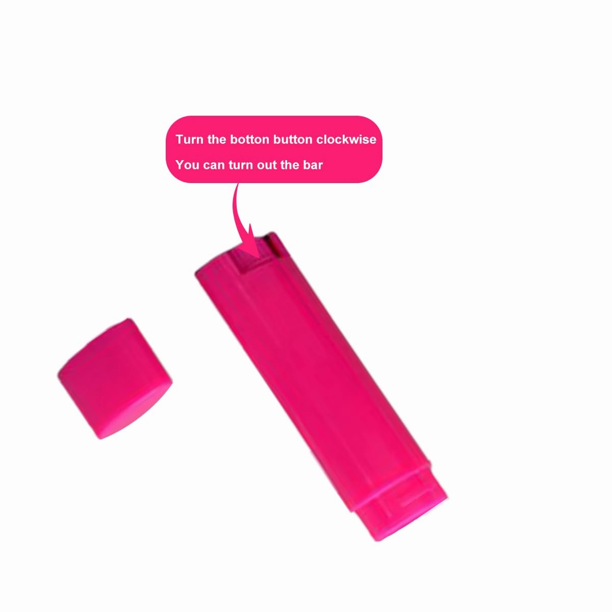 FZBNSRKO 5ml 50Pcs Empty Oval Deodorant Lip balm Tubes Containers Twist-up Refillable Containers for Lipstick,Chapstick,Homemade Lip balm,DIY Deodorants(Hot Pink)