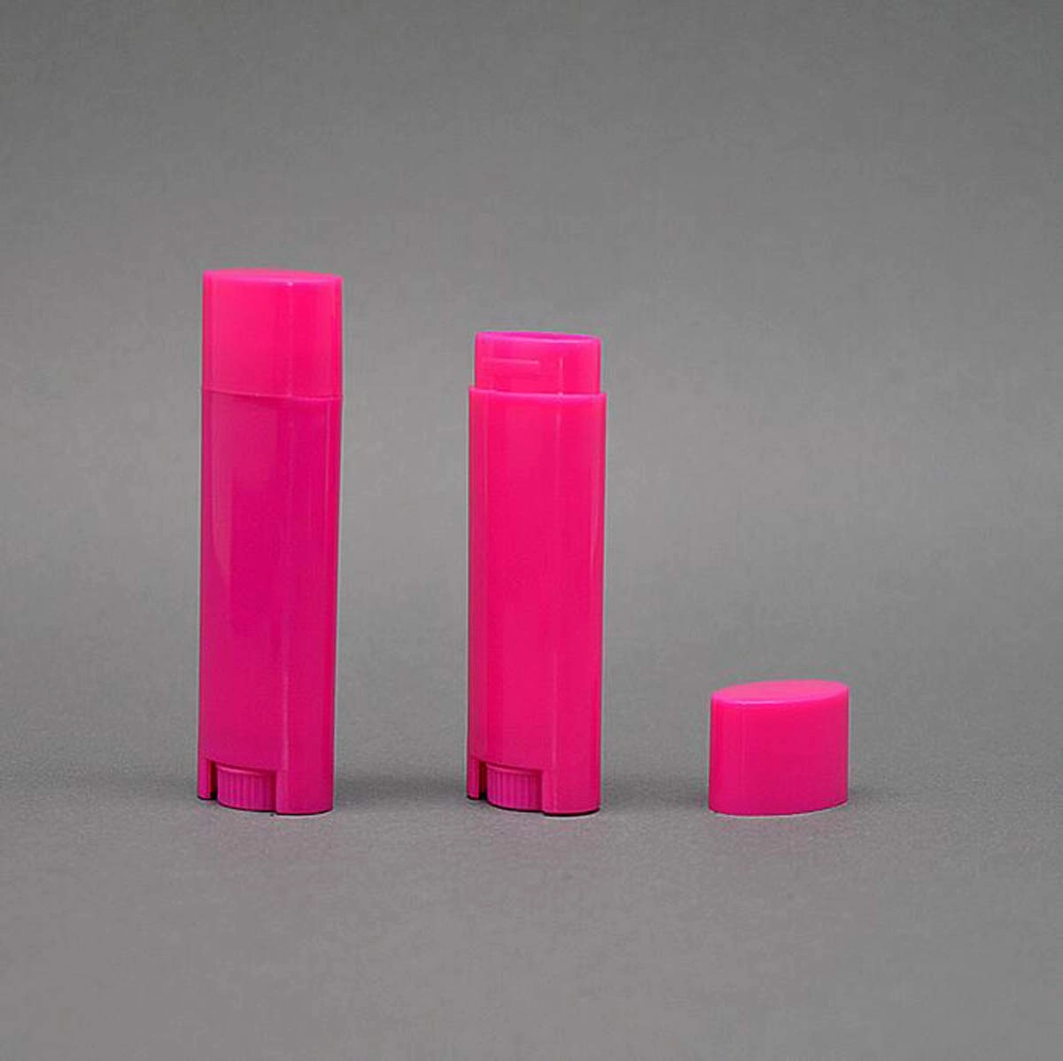 FZBNSRKO 5ml 50Pcs Empty Oval Deodorant Lip balm Tubes Containers Twist-up Refillable Containers for Lipstick,Chapstick,Homemade Lip balm,DIY Deodorants(Hot Pink)