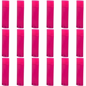 FZBNSRKO 5ml 50Pcs Empty Oval Deodorant Lip balm Tubes Containers Twist-up Refillable Containers for Lipstick,Chapstick,Homemade Lip balm,DIY Deodorants(Hot Pink)