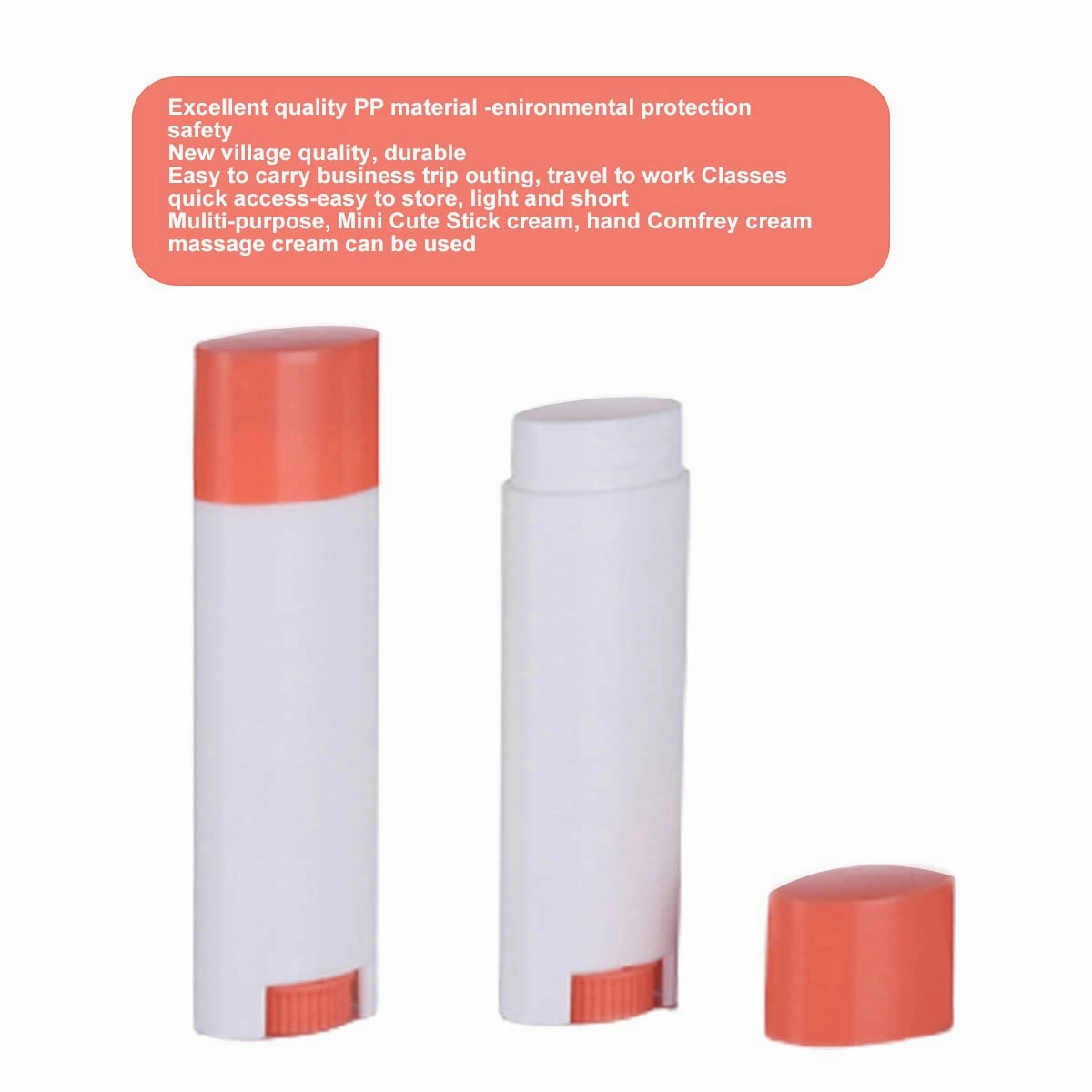 FZBNSRKO 5ml 50Pcs Empty Oval Deodorant Lip balm Tubes Containers Twist-up Refillable Containers for Lipstick,Chapstick,Homemade Lip balm,DIY Deodorants(Pink White)