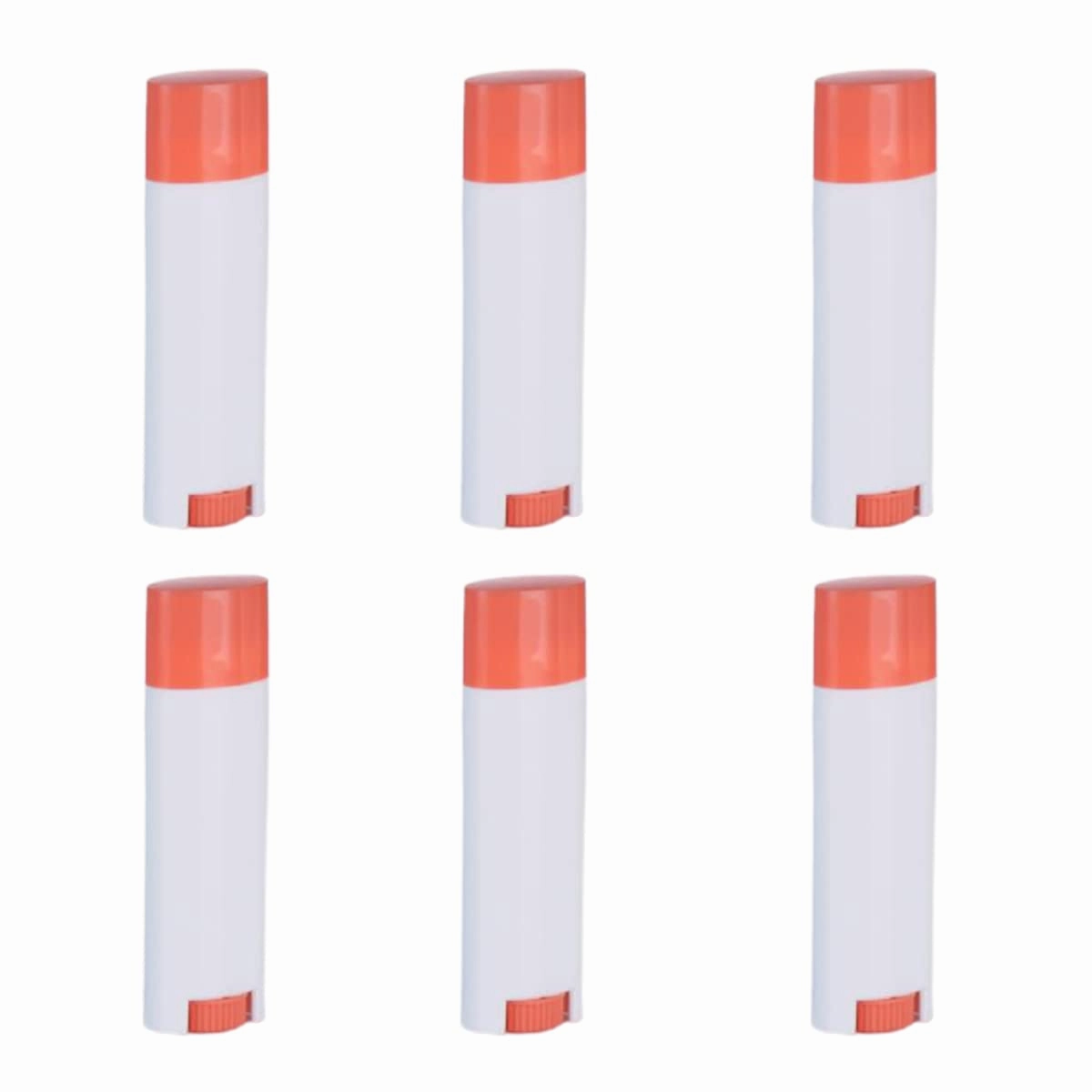 FZBNSRKO 5ml 50Pcs Empty Oval Deodorant Lip balm Tubes Containers Twist-up Refillable Containers for Lipstick,Chapstick,Homemade Lip balm,DIY Deodorants(Pink White)