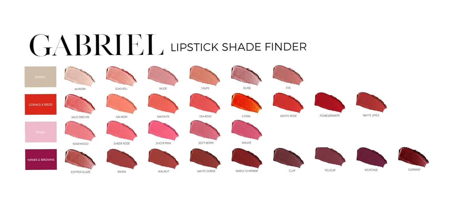 Gabriel Cosmetics Lipstick (Currant - Red Wine/Cool Crème)