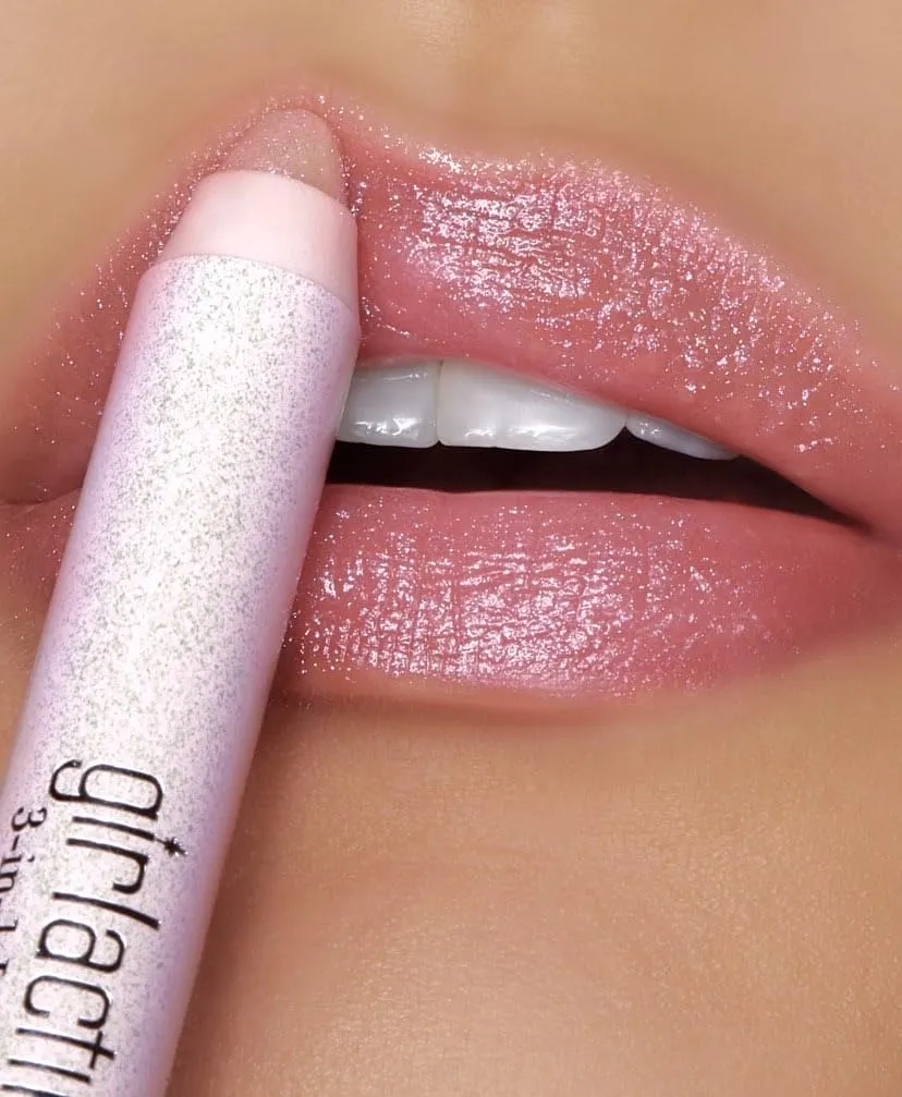Girlactik 3-in-1 Lip Sparkle Balm - Luxurious Gloss Trio for Radiant Lips and Elegant Shine (Twinkle)