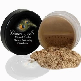 Glam Air Airbrush Makeup Water Based Foundation Choose Matte or Satin Finish for Flawless Looking Skin (0.25oz Bottles) (FAIR MINERAL LOOSE FOUNDATION)