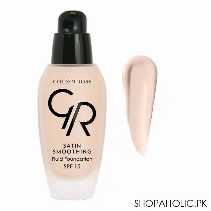Golden Rose Satin Smoothing Fluid Foundation, 23, Paraben Free, SPF 15
