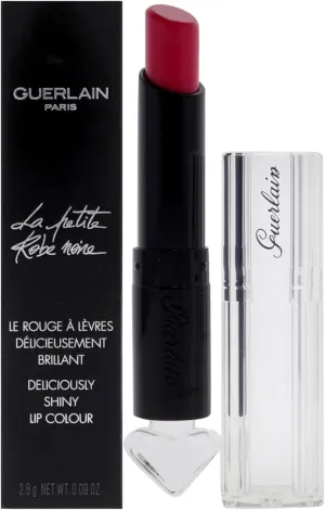Guerlain La Petite Robe Noire Deliciously Shiny Lip Color # 065 Neon Pumps Lipstick for Women, 0.09 Ounce