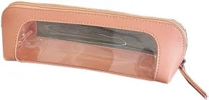 Hand makeup bag, brow pencil bag, lipstick makeup brush storage bag, portable bag (pink)
