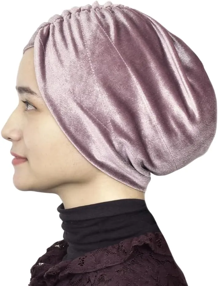 Handmade Mu LAN Velvet Turban | Anti-Slip | Non-Slip | Handmade from Soft Velvet| Multiple Style Creator
