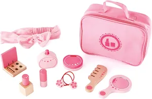 Hape Wooden Beauty Play Set| Kids Pretend Makeup Accessories Beauty Salon Play Set for Kids