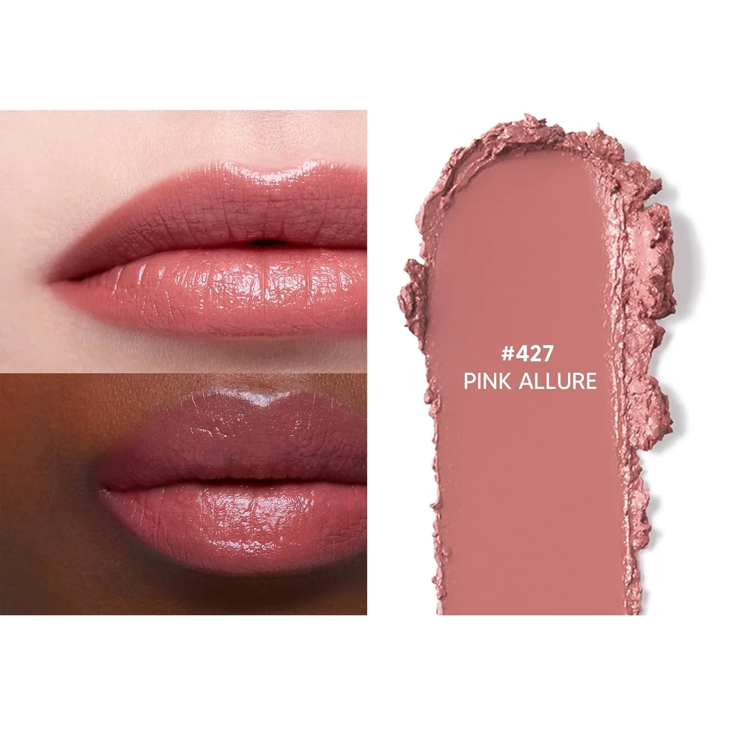 HERA Rouge Classy Lipstick #427 PINK ALLURE | Luxurious Long-Lasting Color, Featherlight Comfort, Luminous and Velvety Finish, Seoul-Inspired Shades, Korean Lip Makeup, 0.12 oz. (3.5g)