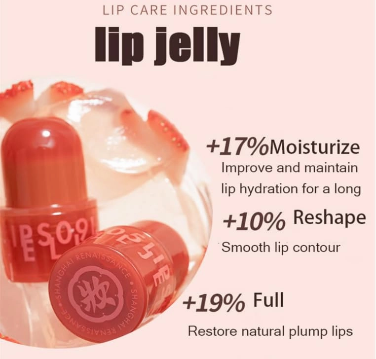 Hezhuang Lip Jelly, Hezhuang Shojo Lip Jell,Water Gloss Mirror Lip Gloss, Moisturizing Lip Oil Gloss Lip, Long Lasting Jelly Texture, Mirror Moisturizing High Shine Lip Stain (J03)