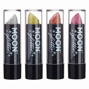 Holographic Glitter Lipstick by Moon Glitter - 0.17oz - Set of 4 colours