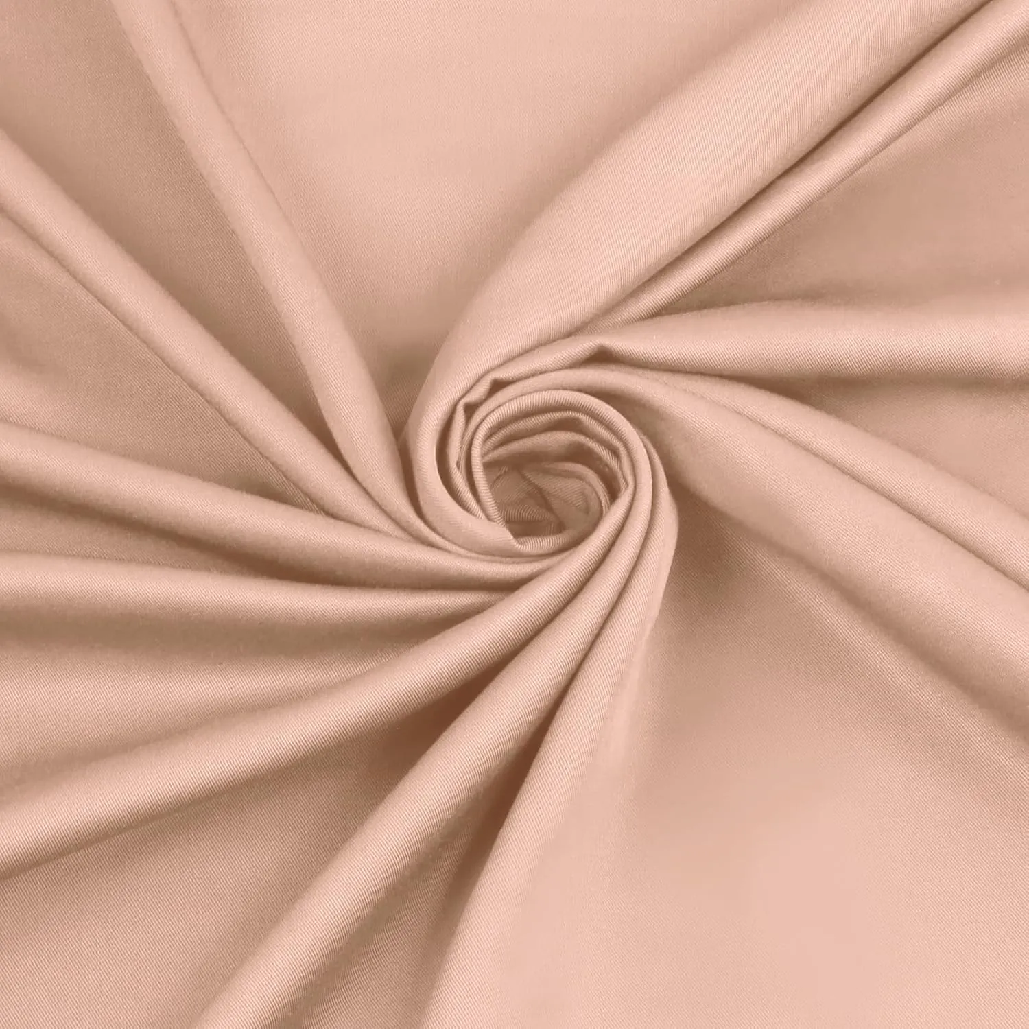Homiest 100% Viscose Derived from Bamboo Fabric by The Yard - 98 Inch Wide Blush Pink Soft & Cooling Cloth, Silky Lining for Wedding Dress, Clothing Making, DIY Crafts (2 Yards)