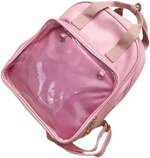 Homoyoyo Candy Backpack School Bag Pvc Satchel for Girls Women Boys and Girls Adjustable Straps Large Capacity