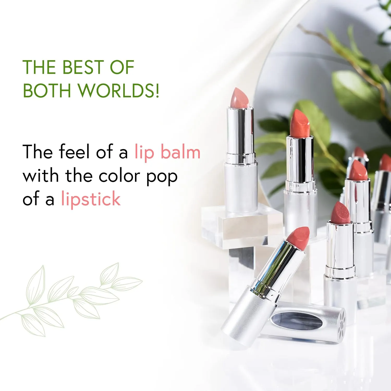 Honeybee Gardens Truly Natural Long Lasting Lipstick, Darla, Medium Rose with Pink Undertones, Naturally Hydrating & Nourishing, Vegan, Gluten-Free & Cruelty-Free, 0.13 oz / 3.8 g