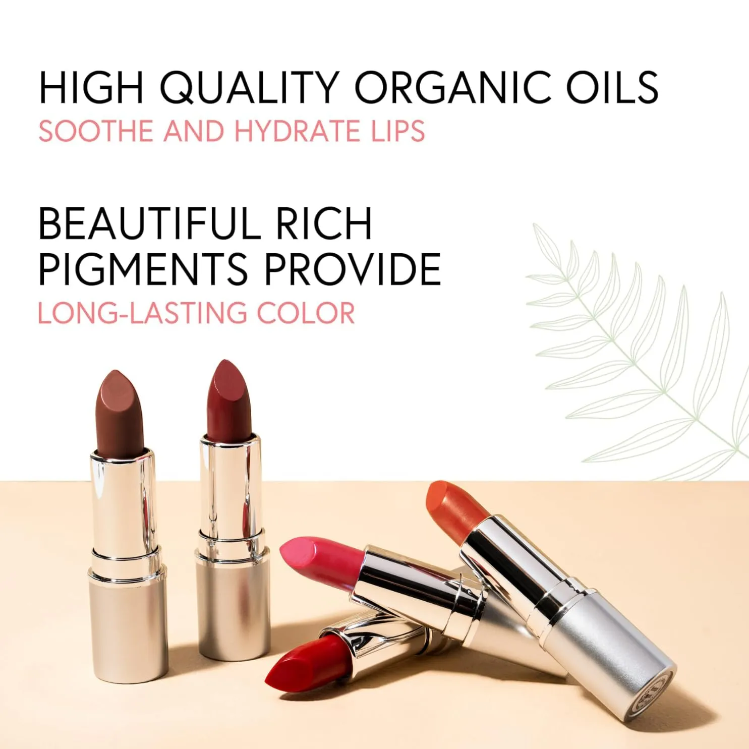 Honeybee Gardens Truly Natural Long Lasting Lipstick, Heirloom Lipstick, Classic Pink Mauve Neutral, Naturally Hydrating & Nourishing, Vegan, Gluten-Free & Cruelty-Free, 0.13 oz / 3.8 g