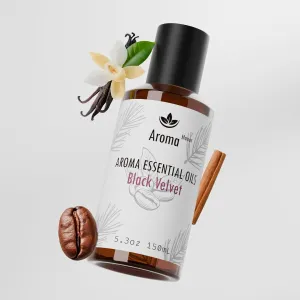 Hotel Fragrance Oil - Black Velvet Essential Oils for Scent Diffuser - Black Coffee, Caramel, Cinnamon, Vanilla, Patchouli - Home Luxury Scents Aroma Fragrance for Home, Office