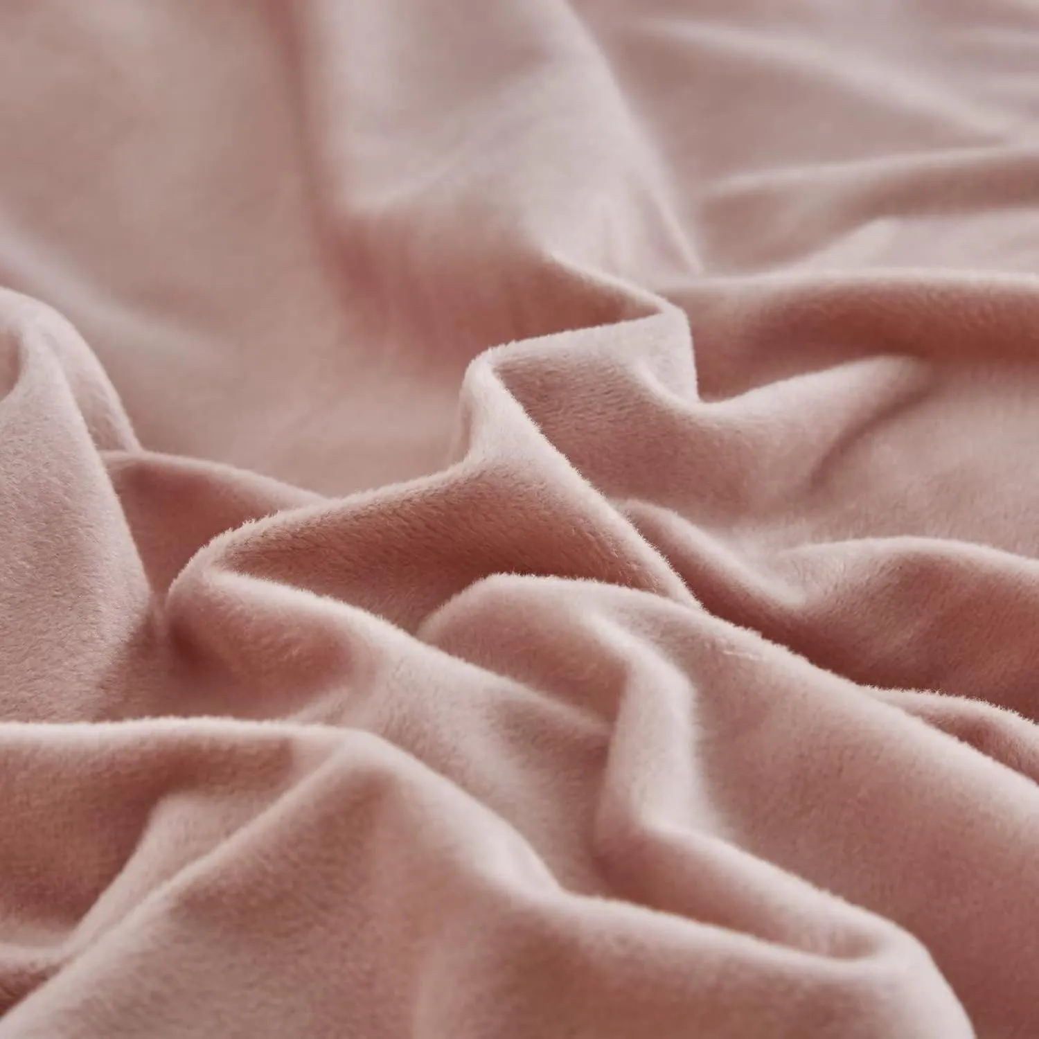 Houseri Velvet Pink Comforter Set Queen Blush Bedding Fluffy Light Flannel Sets Furry Dusty Sherpa Comforters Warm Fuzzy Blanket, 90''*90''