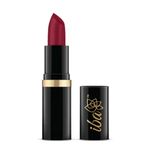 Ib.a Pu.re Lips Moisturizing Lipstick for Women - A68 Mystery Red Glossy, 4g | Creamy Finish | Intense Color & Highly Pigmented | Enriched with Vitamin E, Coconut Oil and Shea Butter |