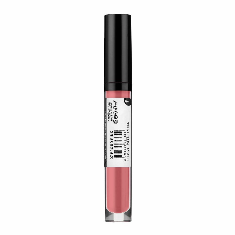J. Note Matte Queen Long Stay Liquid Lipstick, 4ml, 07 Proud Pink