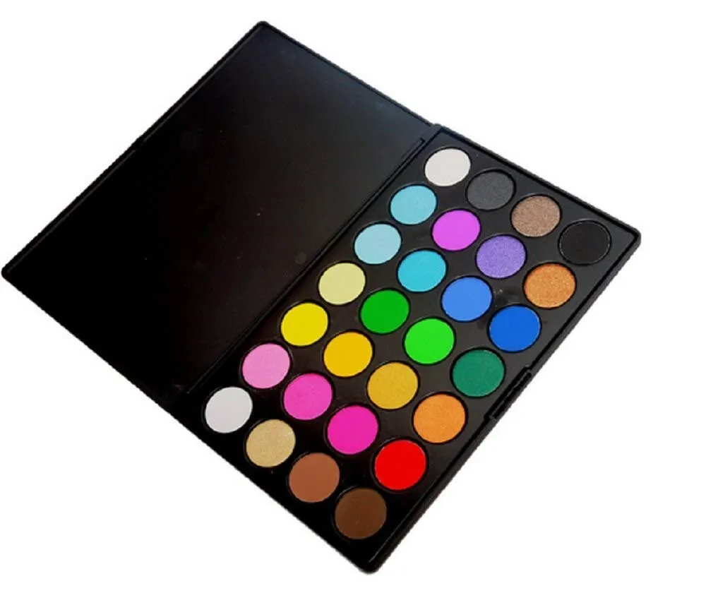 Jimin_28 Color Bright Blendable Eyeshadow Palette Shine Matte Shimmer Powder Makeup Set Cosmetic Pallete - (Color: 02)