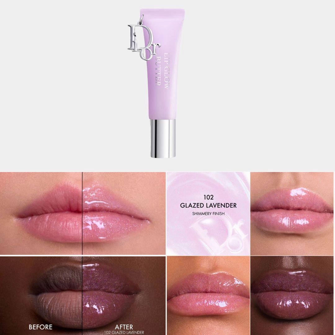 JISOO X Dior Addict Lip Glow Butter 24-Hour Hydrating Shine Lip Treatment - Peptide   Ceramide