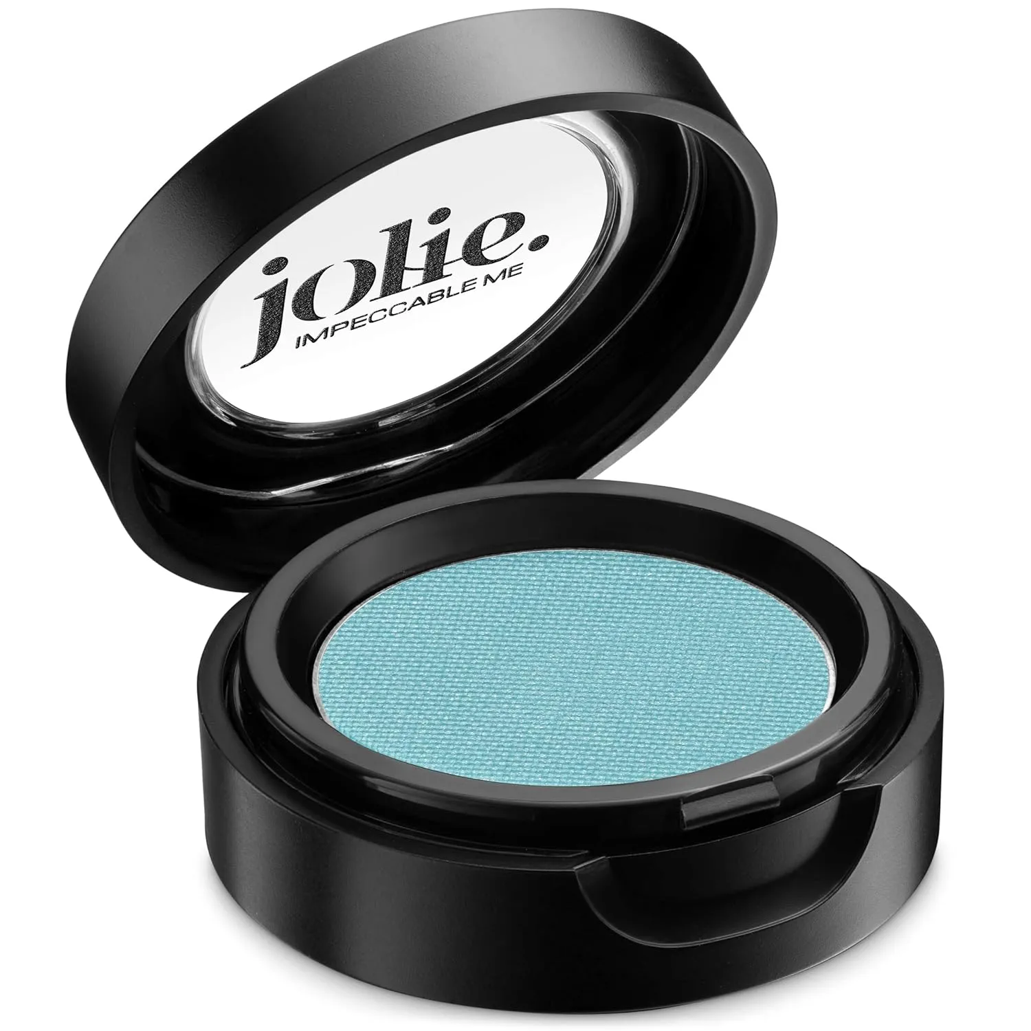 Jolie Cosmetics Powder Pressed Pearl Shimmer Eyeshadows - Cruelty Free, Vegan, Single Pan Eyeshadow 1.48g Vibrant Colors (Blue Bayou)