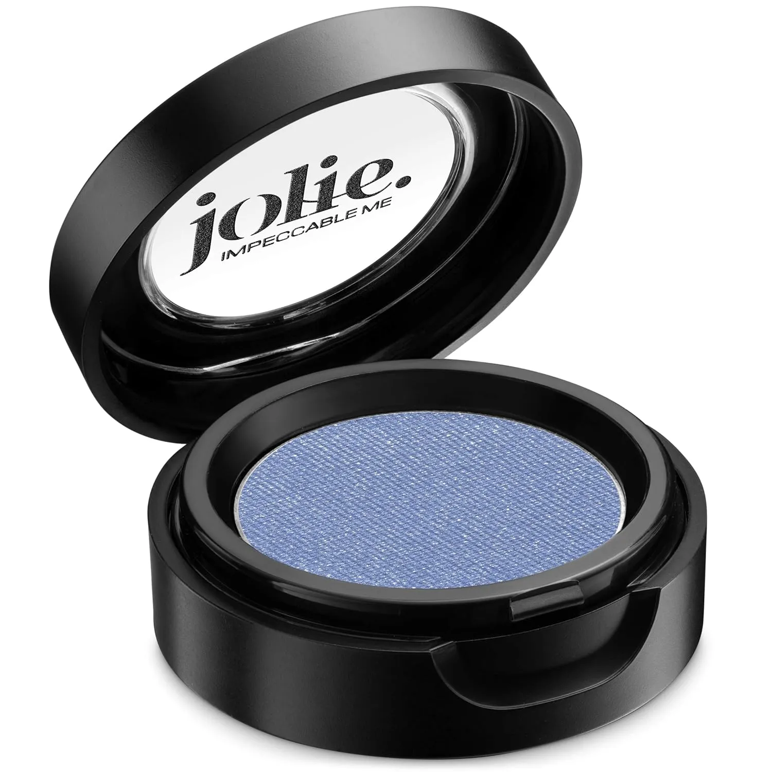 Jolie Cosmetics Powder Pressed Pearl Shimmer Eyeshadows - Cruelty Free, Vegan, Single Pan Eyeshadow 1.48g Vibrant Colors (Mystic Blue)
