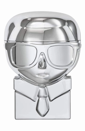 Karl Lagerfeld   Modelco Kiss Me Karl Lip Balm! Your Choice of A Silver Or Pink Case! A Limited-Edition Neutral, Creamy Lip Balm! Softens, Smoothes and Hydrates Lips in an Instant! (Silver)