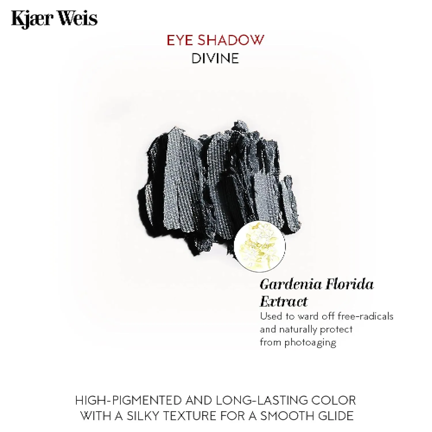 Kjaer Weis Powder Eye Shadow. Highly Pigmented Blue Eyeshadow with Organic Ingredients. Blendable Eye Shadow for Long Lasting Eye Makeup. Cruelty Free Clean Makeup