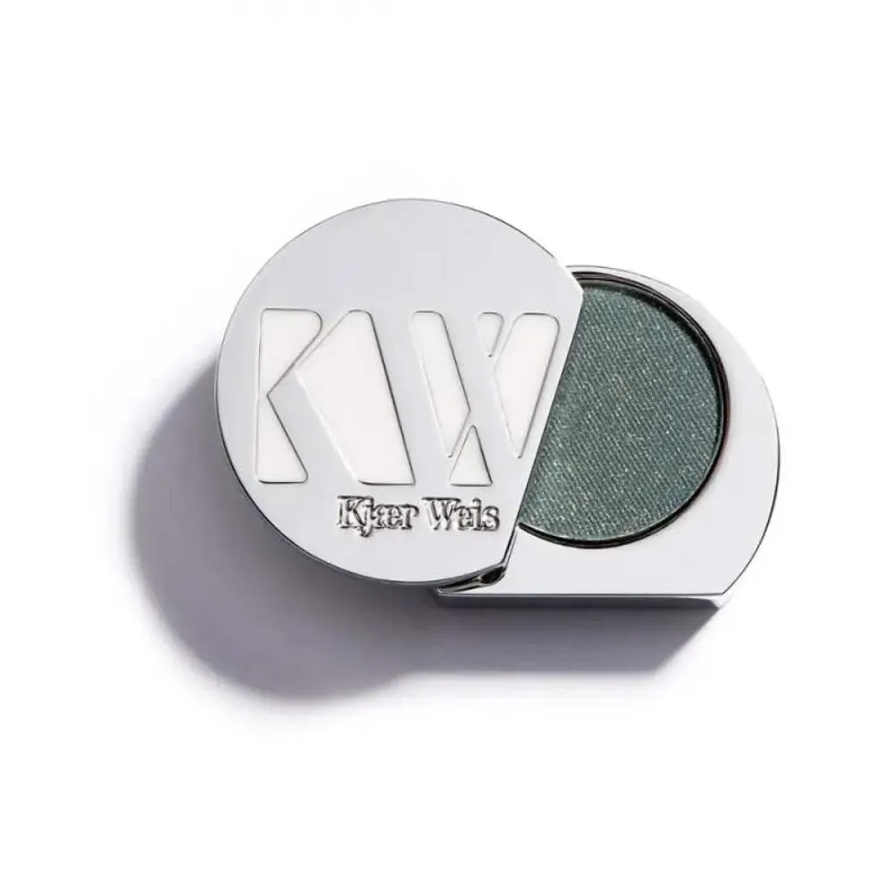 Kjaer Weis Powder Eye Shadow. Highly Pigmented Blue Eyeshadow with Organic Ingredients. Blendable Eye Shadow for Long Lasting Eye Makeup. Cruelty Free Clean Makeup