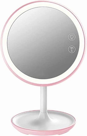 KouRy Smart and Portable Light-Filling Makeup Mirror with Touch LED Sensor - Easy to Carry and Perfect for On-The-Go Glam