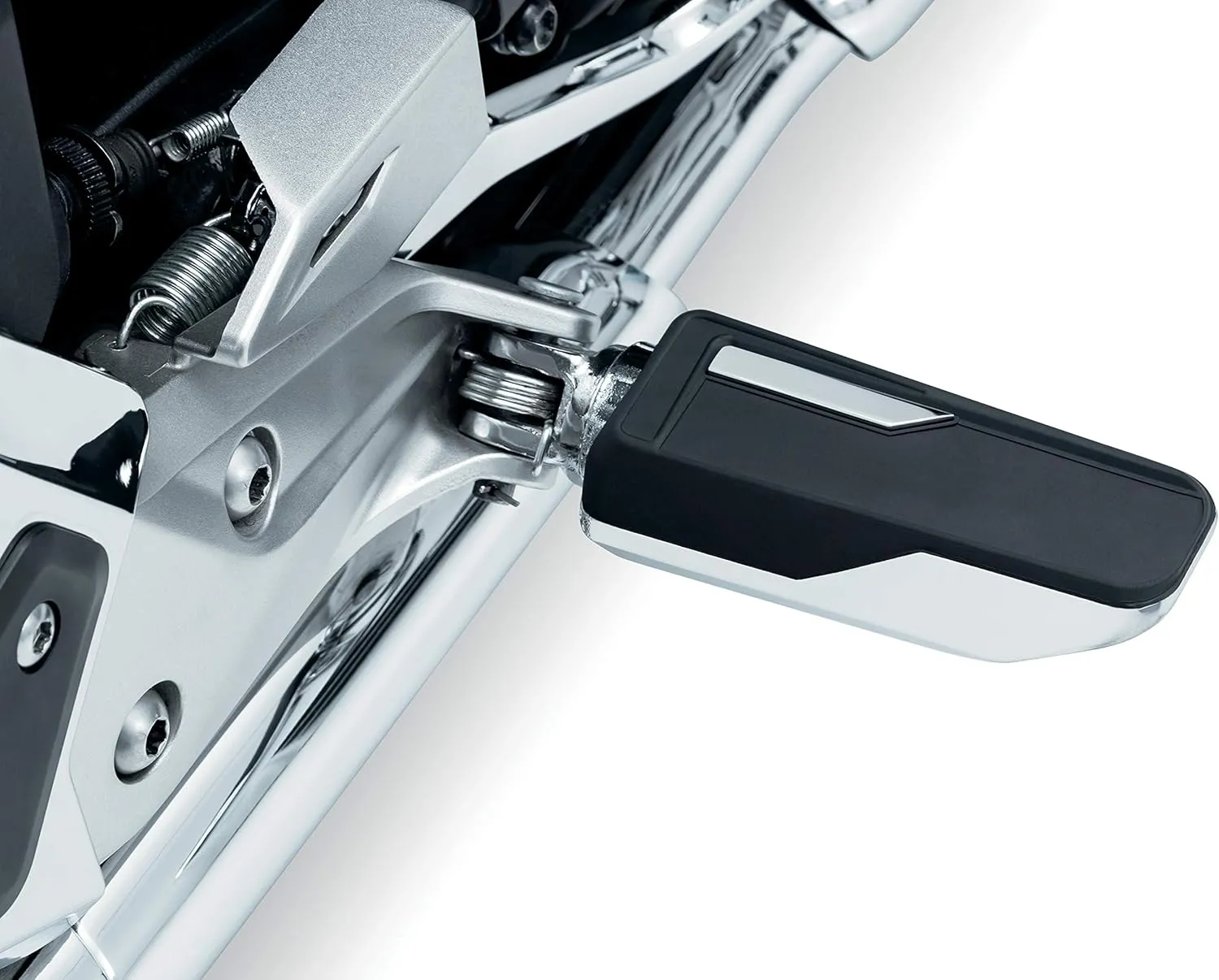 Kuryakyn 6762 Motorcycle Foot Control Component: Omni Footpegs without Male Mount Adapters for 2018-20 Honda Gold Wing Motorcycles, Chrome, 1 Pair