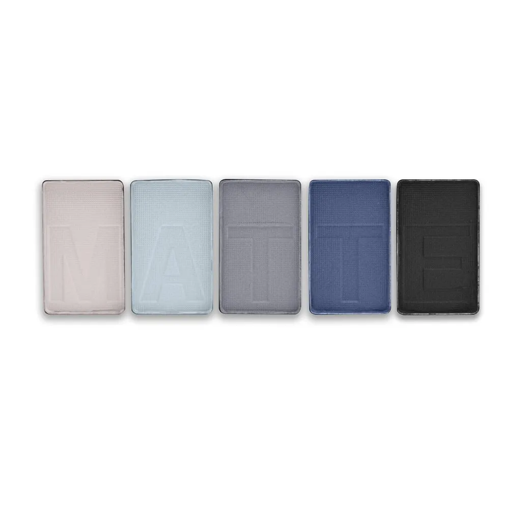 L.A. COLORS 5 Color Matte Eyeshadow Palette, Blue Denim CEM474 (Pack of 5)