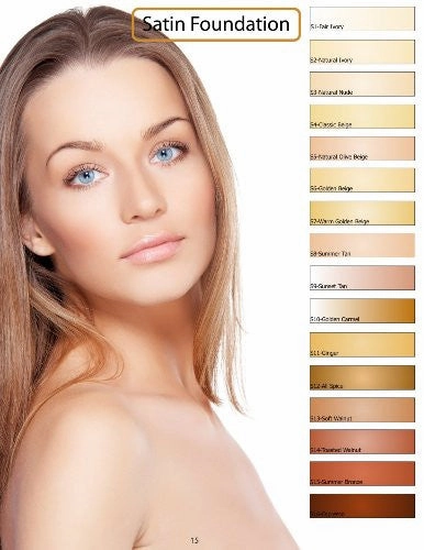 Large Bottle Airbrush Makeup Foundation Satin S4 Classic Beige Water-based Makeup Lasting All Day 0.50 Oz Bottle By Glam Air