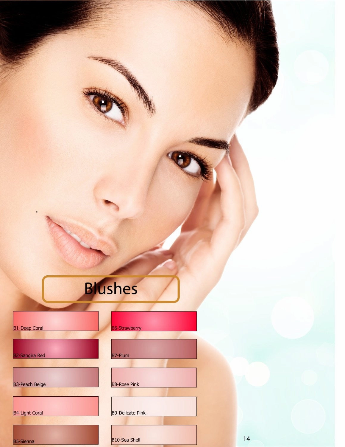 Large Bottle Glam Air Airbrush B5 Deep Coral Blush Water-based Makeup 0.50 Fl.oz