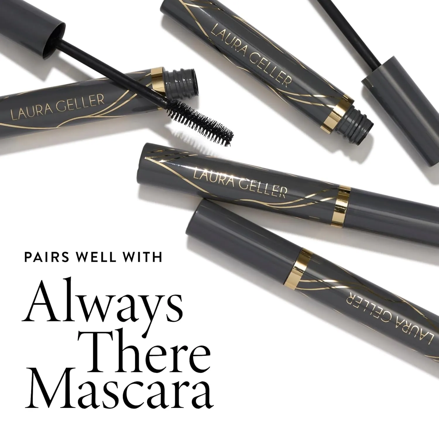 LAURA GELLER NEW YORK Swipe-n-Line Dual-Ended Eyeshadow   Eyeliner - Earthy (Taupe-Green/Warm Green) - Cream Eyeshadow & Smooth Glide Eyeliner - Waterproof & Crease-free Color