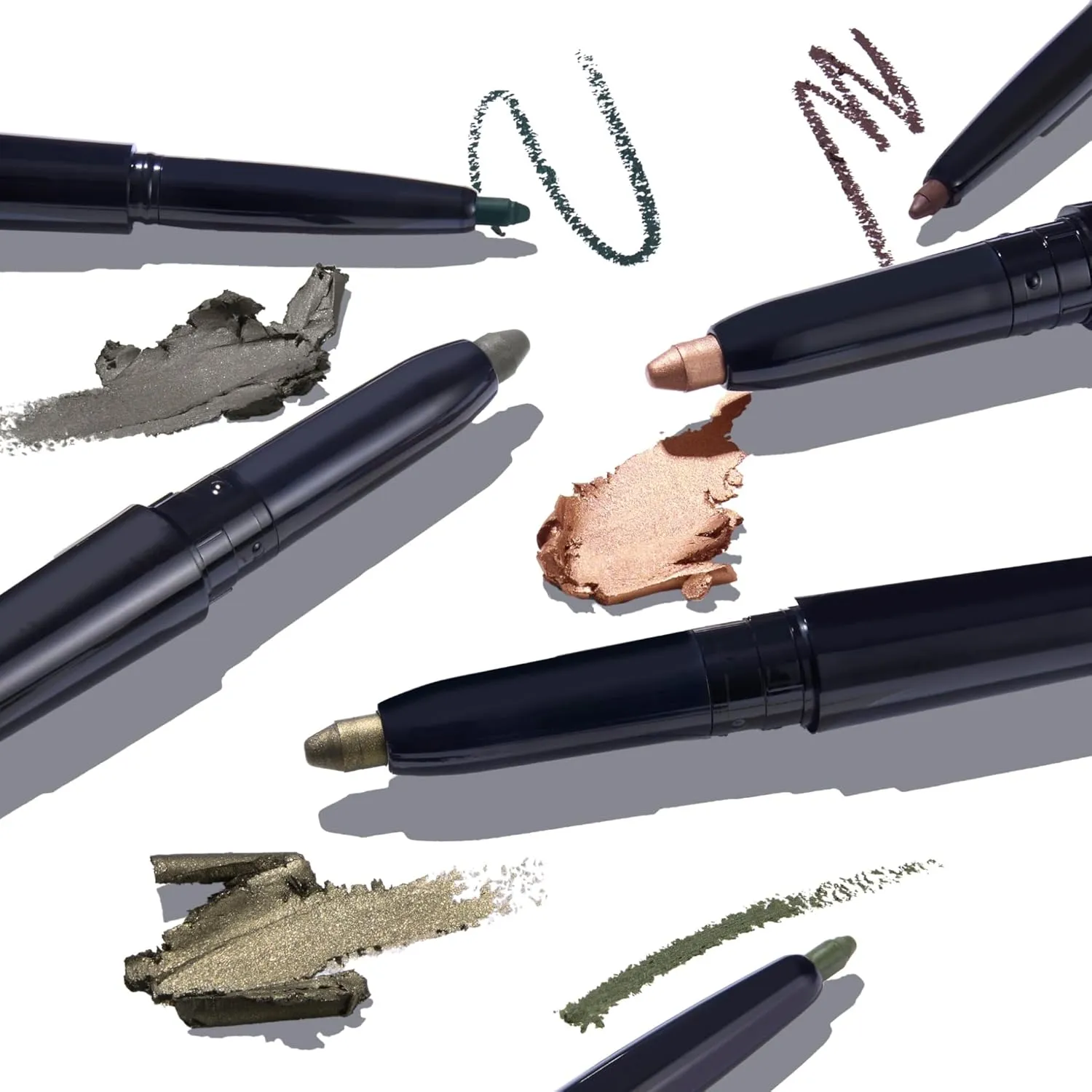 LAURA GELLER NEW YORK Swipe-n-Line Dual-Ended Eyeshadow   Eyeliner - Earthy (Taupe-Green/Warm Green) - Cream Eyeshadow & Smooth Glide Eyeliner - Waterproof & Crease-free Color