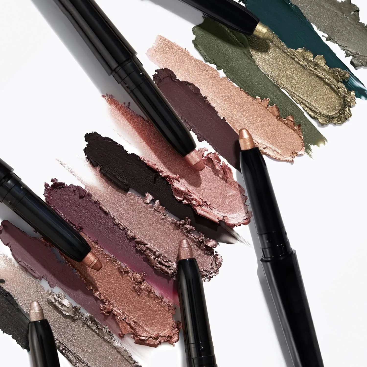 LAURA GELLER NEW YORK Swipe-n-Line Dual-Ended Eyeshadow   Eyeliner - Earthy (Taupe-Green/Warm Green) - Cream Eyeshadow & Smooth Glide Eyeliner - Waterproof & Crease-free Color