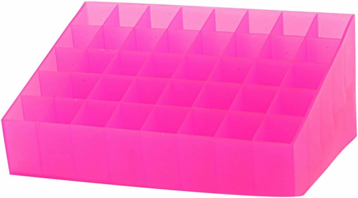 Lip Gloss Holder 40 Box Acrylic Storage Box Drawer Organizer for Makeup Plastic Organizer Box Lipstick Organizer Case Cosmetic Display Cases Lipstick Storage Case Shelf Pink