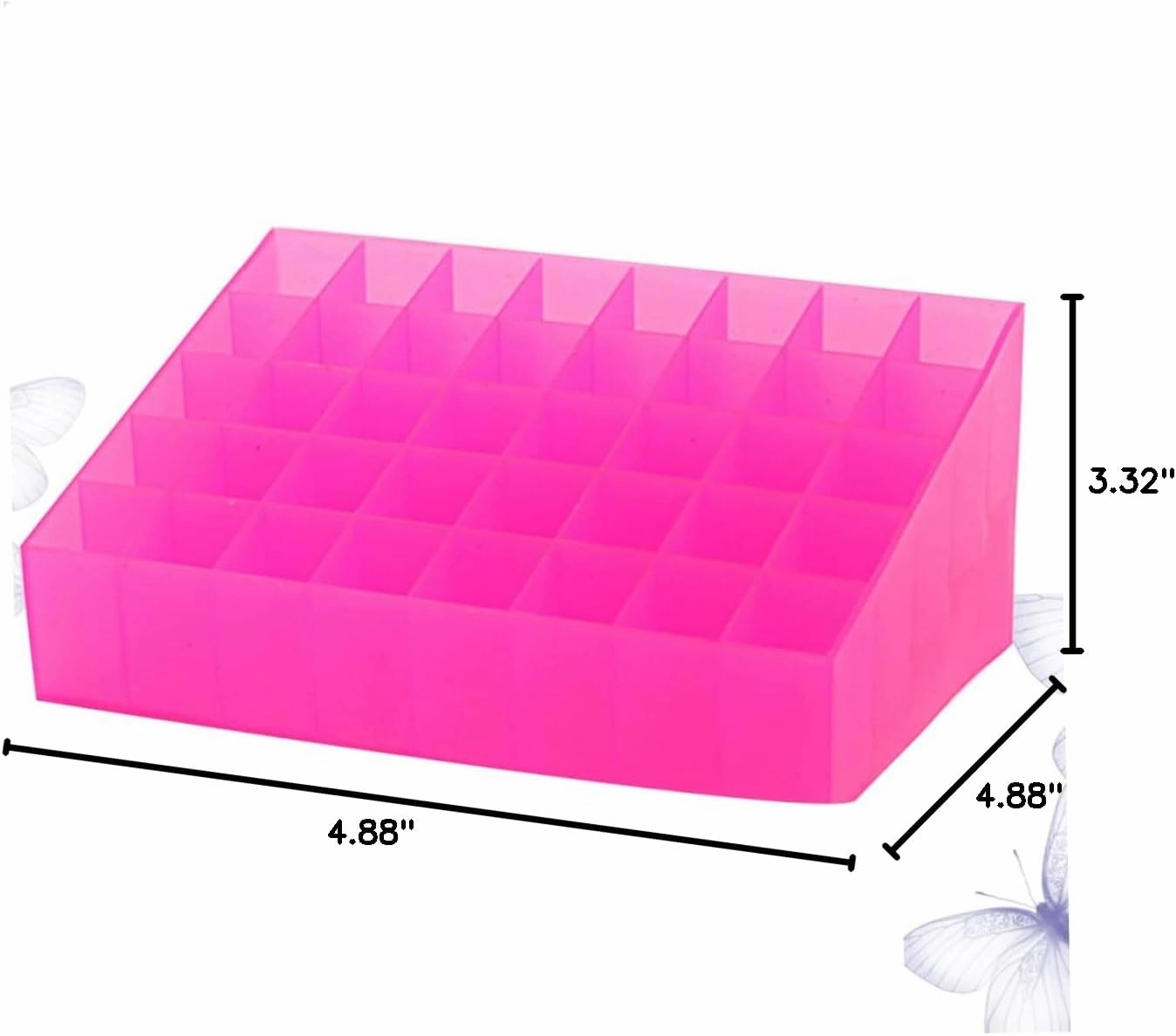 Lip Gloss Holder 40 Box Acrylic Storage Box Drawer Organizer for Makeup Plastic Organizer Box Lipstick Organizer Case Cosmetic Display Cases Lipstick Storage Case Shelf Pink