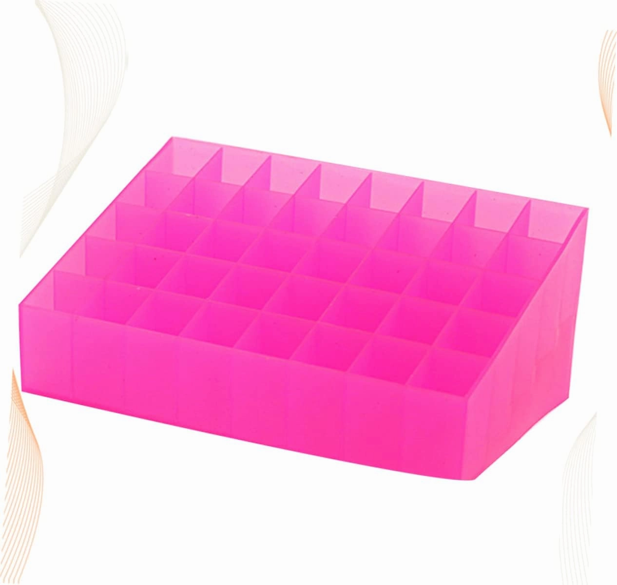 Lip Gloss Holder 40 Box Acrylic Storage Box Drawer Organizer for Makeup Plastic Organizer Box Lipstick Organizer Case Cosmetic Display Cases Lipstick Storage Case Shelf Pink